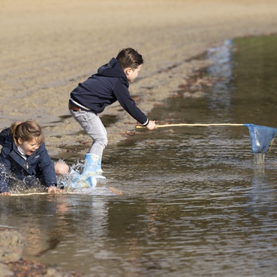 Red de Pesca con Mango de Bambu